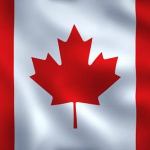 Canada Flag Waving Background Texture