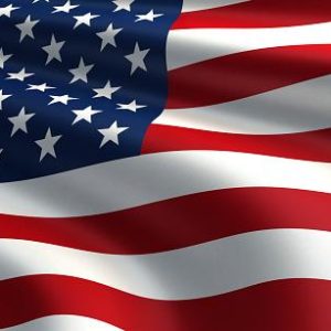 3d render Flag of the United States (close-up)
